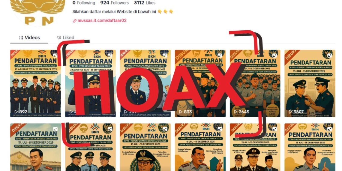 [HOAKS] Pendaftaran CPNS Kementerian Imigrasi dan Pemasyarakatan Tahun 2025