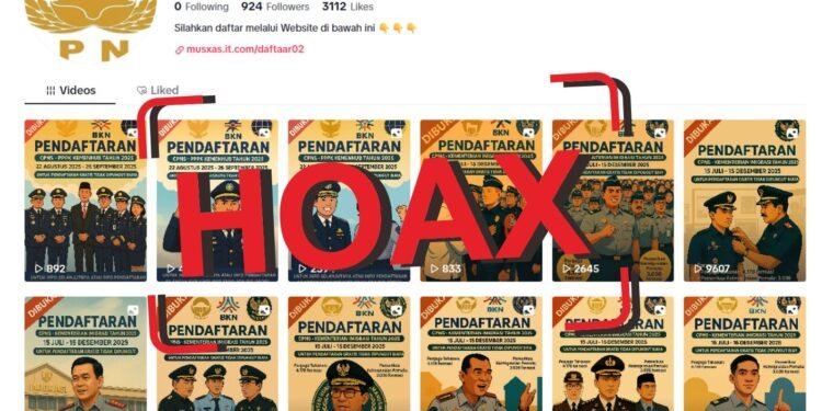 [HOAKS] Pendaftaran CPNS Kementerian Imigrasi dan Pemasyarakatan Tahun 2025