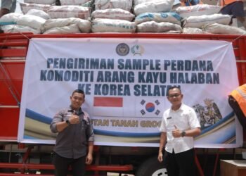Rutan Tanah Grogot Lepas Perdana 1 Ton Arang Ekspor ke Korea Selatan, Bukti Warga Binaan Berdaya Saing Global