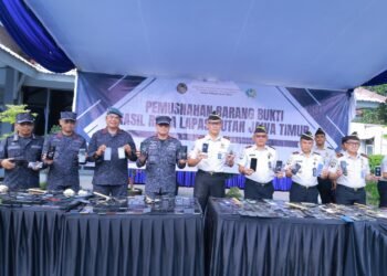 Ratusan Handphone Dimusnahkan, Ikrar Bersih Narkoba Ditegaskan Pemasyarakatan Jawa Timur